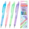 Ручки гелевые стираемые автоматические BRAUBERG "X-ERASE RT PASTEL COLOR", СИНИЕ, НАБОР 4 ШТ., пишущий узел 0,7 мм, линия 0,5 мм, 144426, 144426