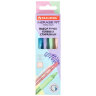 Ручки гелевые стираемые автоматические BRAUBERG "X-ERASE RT PASTEL COLOR", СИНИЕ, НАБОР 4 ШТ., пишущий узел 0,7 мм, линия 0,5 мм, 144426, 144426