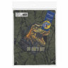 Мешок для обуви BRAUBERG PREMIUM, карман, подкладка, светоотражайка, 43х33 см, Dino attack, 272424, 272424