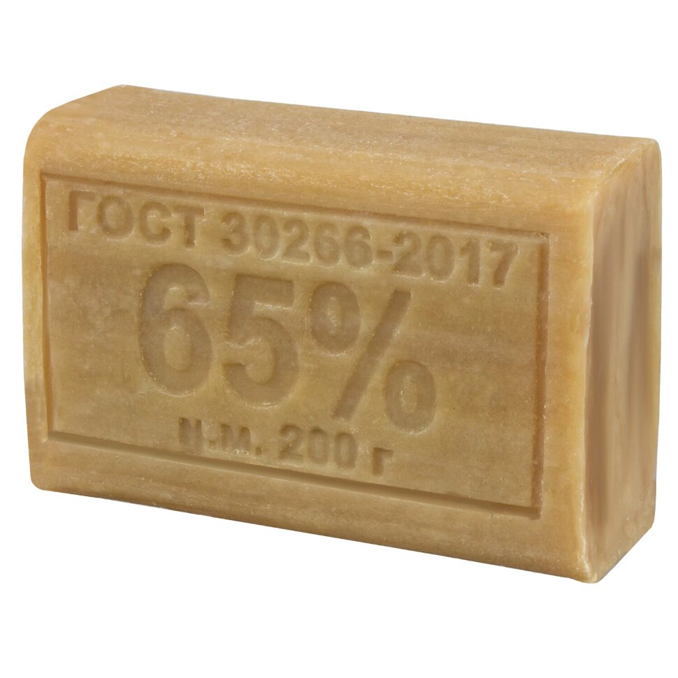 Мыло хозяйственное 65%, 200 г, МЕРИДИАН, без упаковки, МИНПРОМТОРГ, 602370