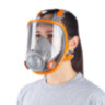 Маска полнолицевая Jeta Safety 5950, силикон, ударопрочный поликарбонат, защитная пленка, без фильтров, размер L, 5950-L, 610900