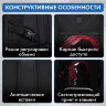 Рюкзак BRAUBERG CONTENT универсальный, 3 отделения, светоотражающий принт, "Red Moon", 47х33х18 см, 273843, 273843
