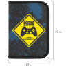 Пенал ПИФАГОР, 1 отделение, полиэстер, 19х13 см, "Game Zone", 271511, 271511