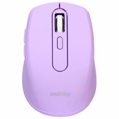 Мышь беспроводная бесшумная SMARTBUY 611AG-V, USB, 4 кнопки + 1 колесо, оптическая, лиловая, 02033, SBM-611AG-V, 514186