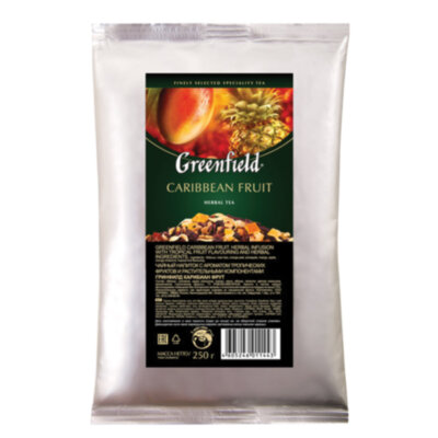 Чай листовой GREENFIELD "Caribbean Fruit" фруктовый (манго/ананас) 250 г, 1144-15, 621031