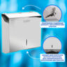 Диспенсер для полотенец LAIMA PROFESSIONAL INOX, (Система H2) Z-сложения, нержавеющая сталь, зеркальный, 605695, 605695