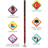 Карандаш чернографитный BRAUBERG "PREMIUM TURKEY", 1 шт., "Flame", НВ, ассорти, дисплей,181565, 72 штук, 181565