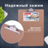 Доска-планшет БОЛЬШОГО ФОРМАТА (320х460 мм), А3, BRAUBERG "Eco" с прижимом, МДФ, 3 мм, СВЕТЛО-КОРИЧНЕВАЯ, 232226, 232226