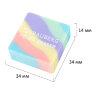 Ластик "PASTEL", 34х34х14 мм, квадратный, ассорти, ЭКО ПВХ, BRAUBERG, 273210, 36 штук, 273210