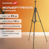 Мольберт-тренога металлический переносной, телескопический, 93х184х83 см, чехол, BRAUBERG ART, 192265, 192265