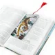 Закладка для книг 3D, BRAUBERG, объемная, "Бенгальский тигр", с декоративным шнурком-завязкой, 125755, 12 штук, 125755