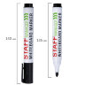 Маркер стираемый для белой доски, ЧЕРНЫЙ, STAFF "MANAGER" WBM-300, 3 мм, с клипом, 152636, 152636