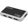 Хаб USB 2.0, 4 порта, порт для питания, черный, DEFENDER QUADRO INFIX, 83504, 511117