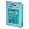 Калькулятор настольный CASIO GR-12С-LB (210х155 мм), 12 разрядов, двойное питание, ГОЛУБОЙ, GR-12C-LB-W-EP, 250441