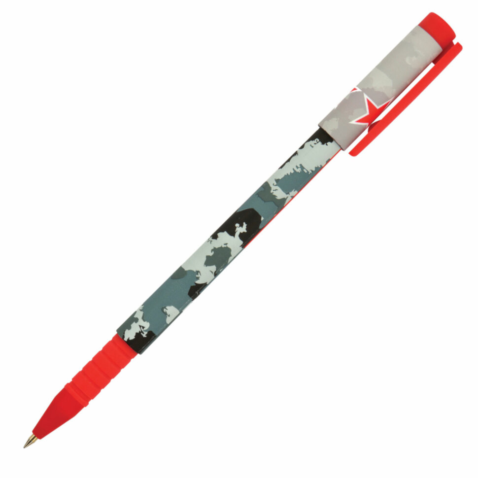 Ручка шариковая BRUNO VISCONTI FunWrite, СИНЯЯ, "Military blue", узел 0,5 мм, линия письма 0,3 мм, 20-0212/17, 24 штук, 143595