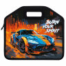 Папка-сумка ЮНЛАНДИЯ, 1 отделение, фетровые ручки, 34х30х11 см, "Race car", 273382, 273382