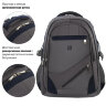 Рюкзак BRAUBERG URBAN универсальный, 2 отделения, "MainStream 1", серо-синий, 45х32х19 см, 224445, 224445