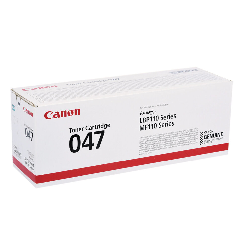 Картридж лазерный CANON (047) i-SENSYS LBP113W / MF112/ 113W, ресурс 1600 страниц, оригинальный, 2164C002, 363225