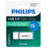Флеш-диск 16 GB PHILIPS SNOW, разъем USB 3.0, синий, FM16FD75B/97, 514083