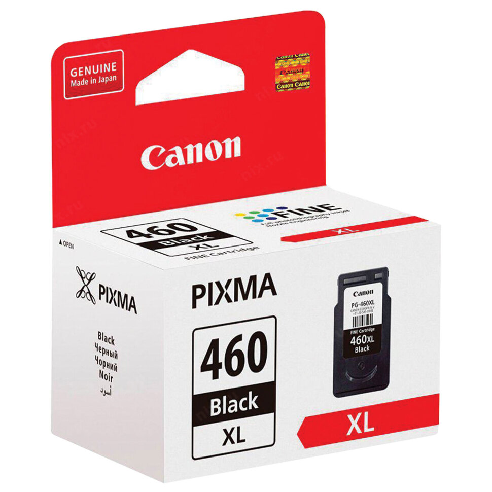 Картридж струйный CANON (PG-460XL) для Pixma TS5340 черный, повышенной емкости, оригинальный, 3710C001, 363863