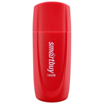 Флеш-диск 16 GB SMARTBUY Scout USB 2.0, красный, SB016GB2SCR, 513764