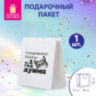Пакет подарочный (1 штука) 26х13х32 см (L) "На год душнее", крафт, ЗОЛОТАЯ СКАЗКА, 700855, 700855