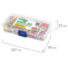 Набор для создания бижутерии и украшений BEADS SET, 200 элементов, 10 видов, пастель, BRAUBERG KIDS, 664693, 664693