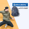 Рюкзак BRAUBERG HIGH SCHOOL универсальный, 3 отделения, "Старлайт", синий/серый, 46х34х18 см, 226342, 226342
