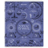Тетрадь А5, 48 л., BRAUBERG, скоба, клетка, матовая ламинация, фольга, "Zodiac Symbol" (микс в спайке), 404369, 404369