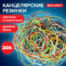 Резинки банковские универсальные диаметром 60 мм, BRAUBERG 200 г, цветные, натуральный каучук, 440037, 440037