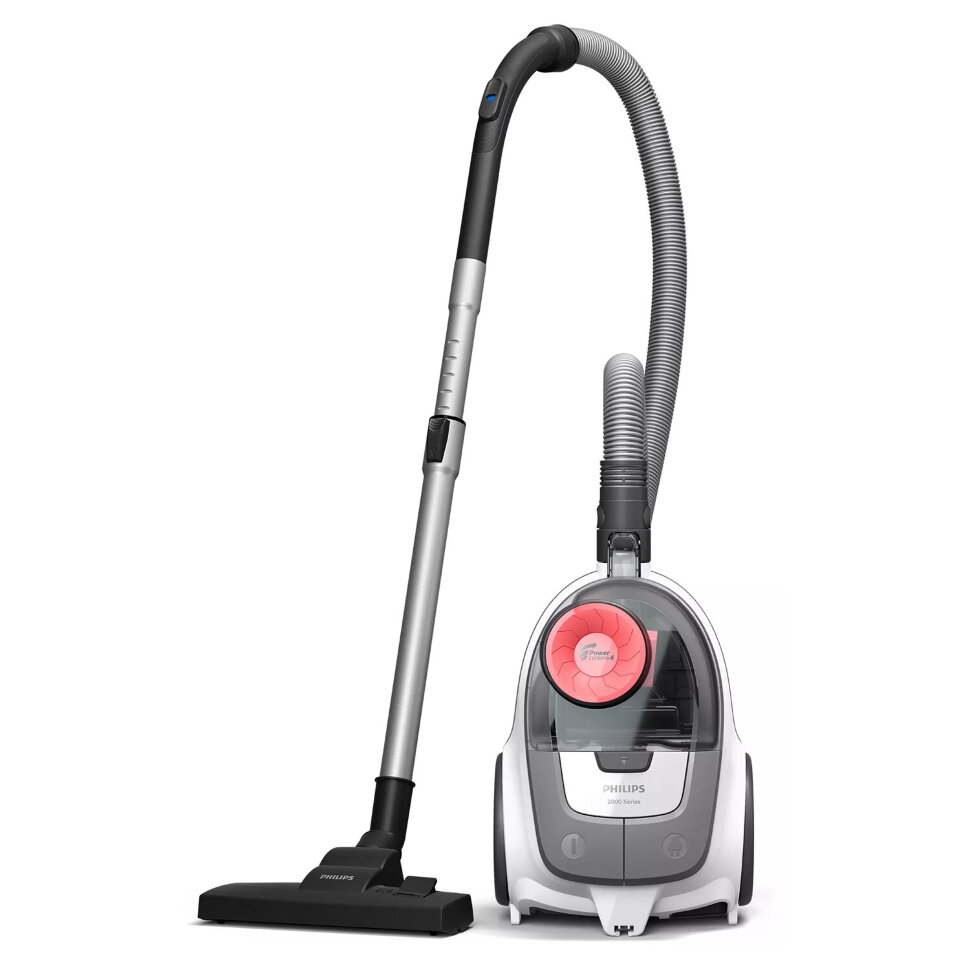 Пылесос PHILIPS XB2042/01 с контейнером "циклон", 1800 Вт, мощность всасывания 360 Вт, белый, 456939